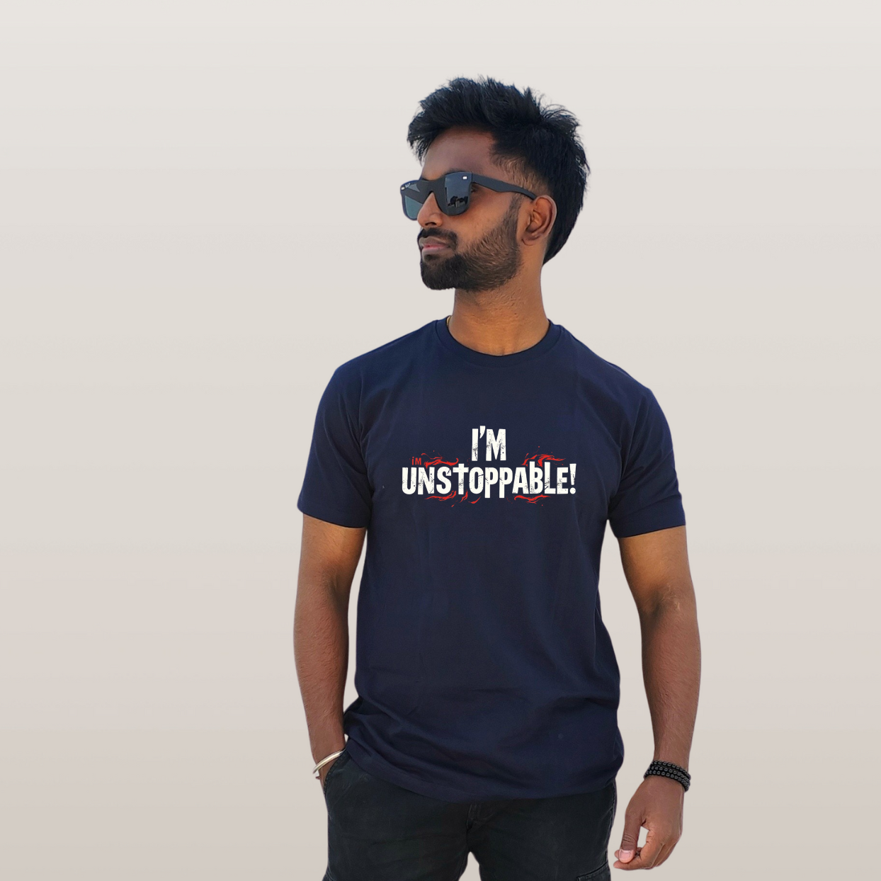 Limitless Spirit Regular Tee: I’m Unstoppable Graphic design T-shirt