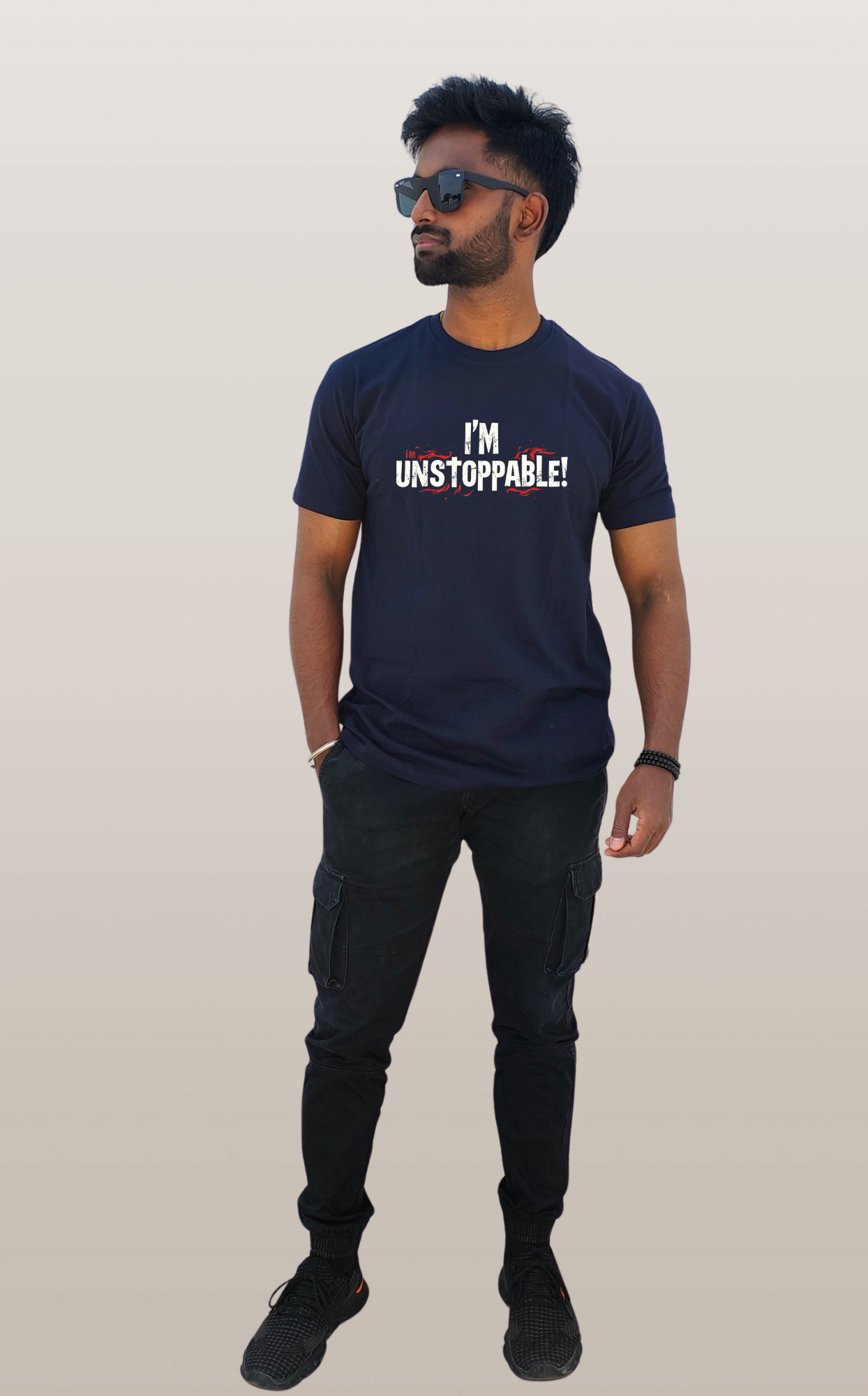 Limitless Spirit Regular Tee: I’m Unstoppable Graphic design T-shirt